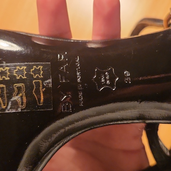 BY FAR - embossed touch-strap 110mm sandals size 9 - Picture 9 of 9
